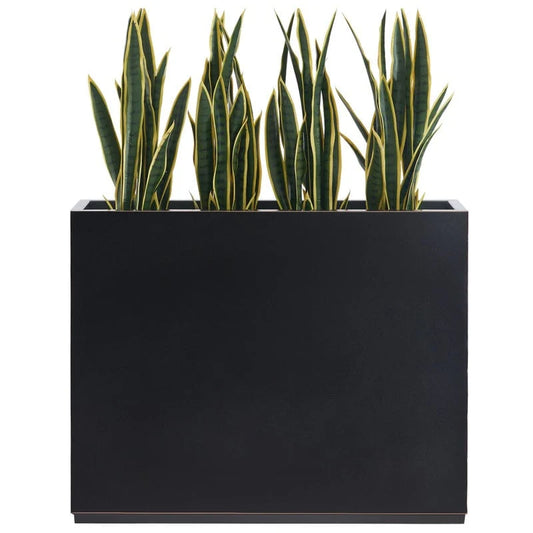 Metallic Heavy Planter for Outdoor Plants, 38Lx10Wx30H Inches Tall and Long Metal Divider Planter Box - 38"x30"x10"