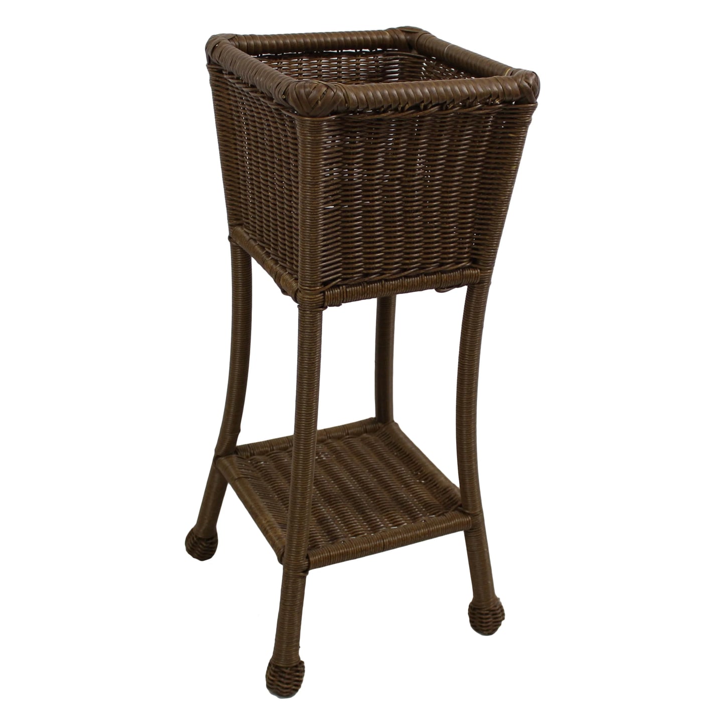 Maui Resin Wicker/ Steel Square Planter