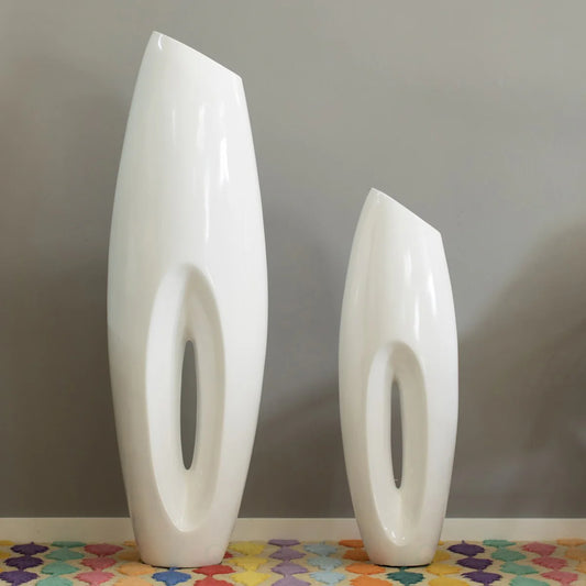 Modern White Large Floor Vase