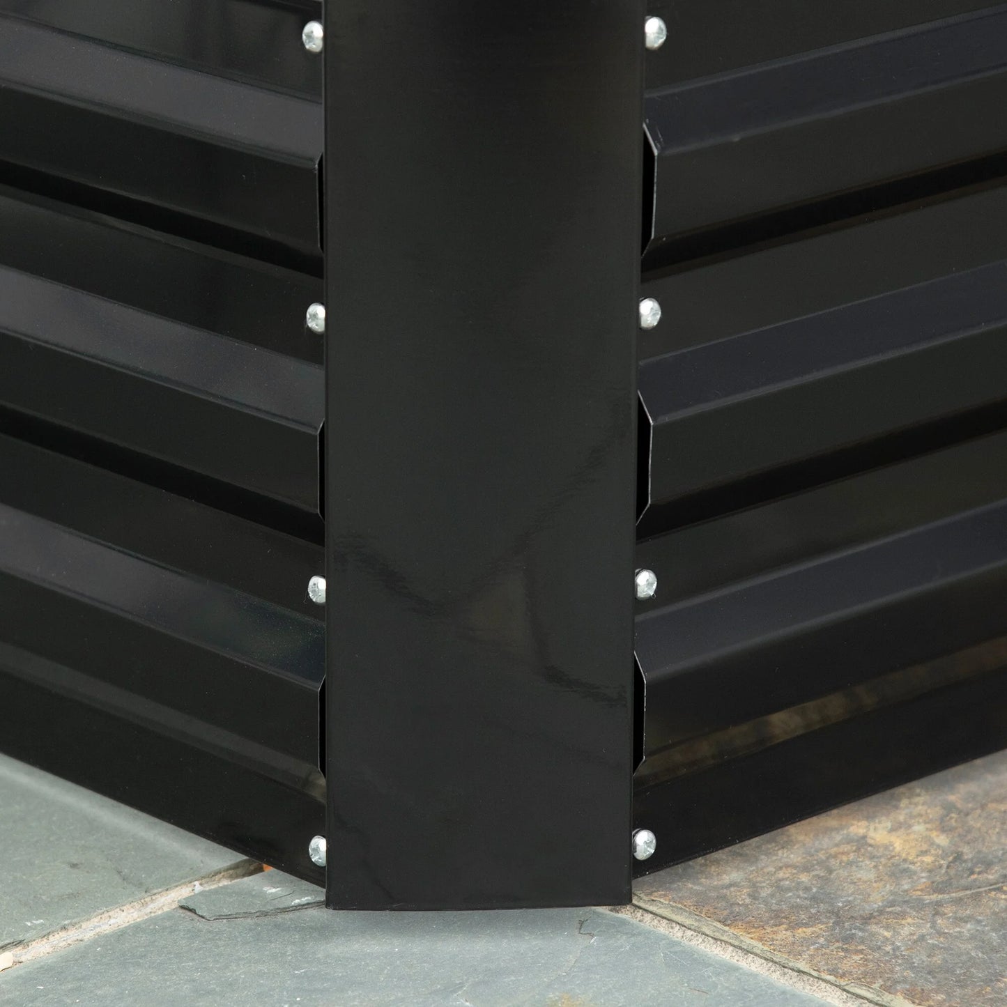 Outsunny Raised Garden Bed, 71" x 36" x 23" Galvanized Steel Planters for Outdoor Plants with Reinforced Rods