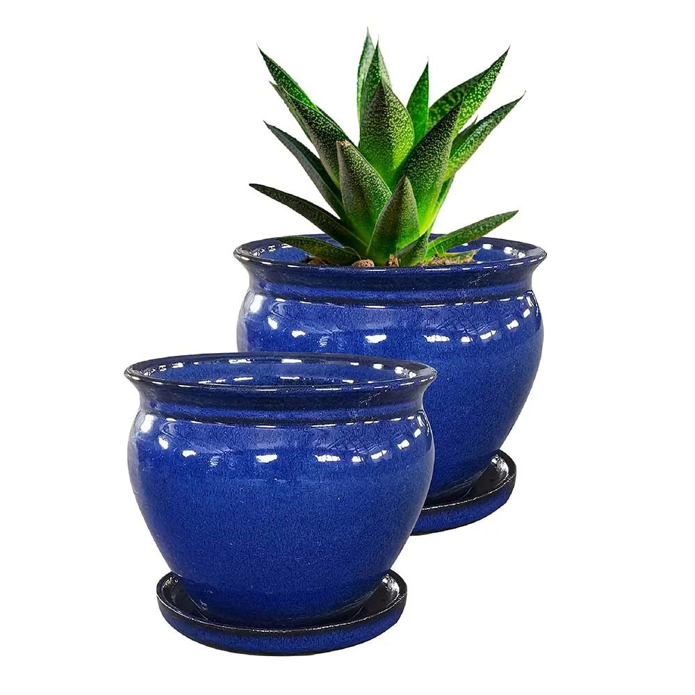 Southern Patio Ceramic Wisteria Planter (Single or Set of 2)