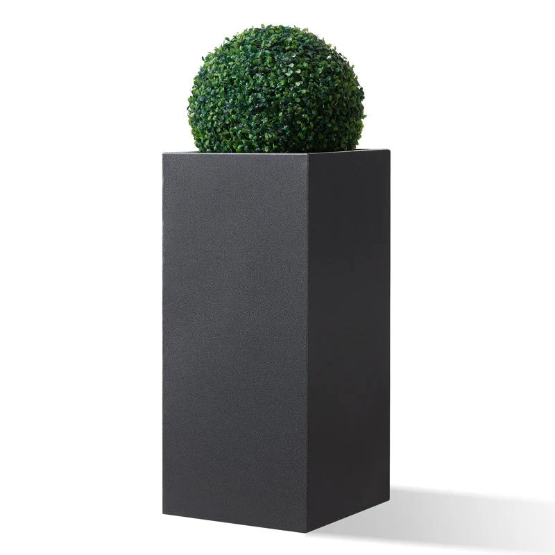 Metallic Heavy Planter for Outdoor Plants Tall and Long Metal Divider Planter Box