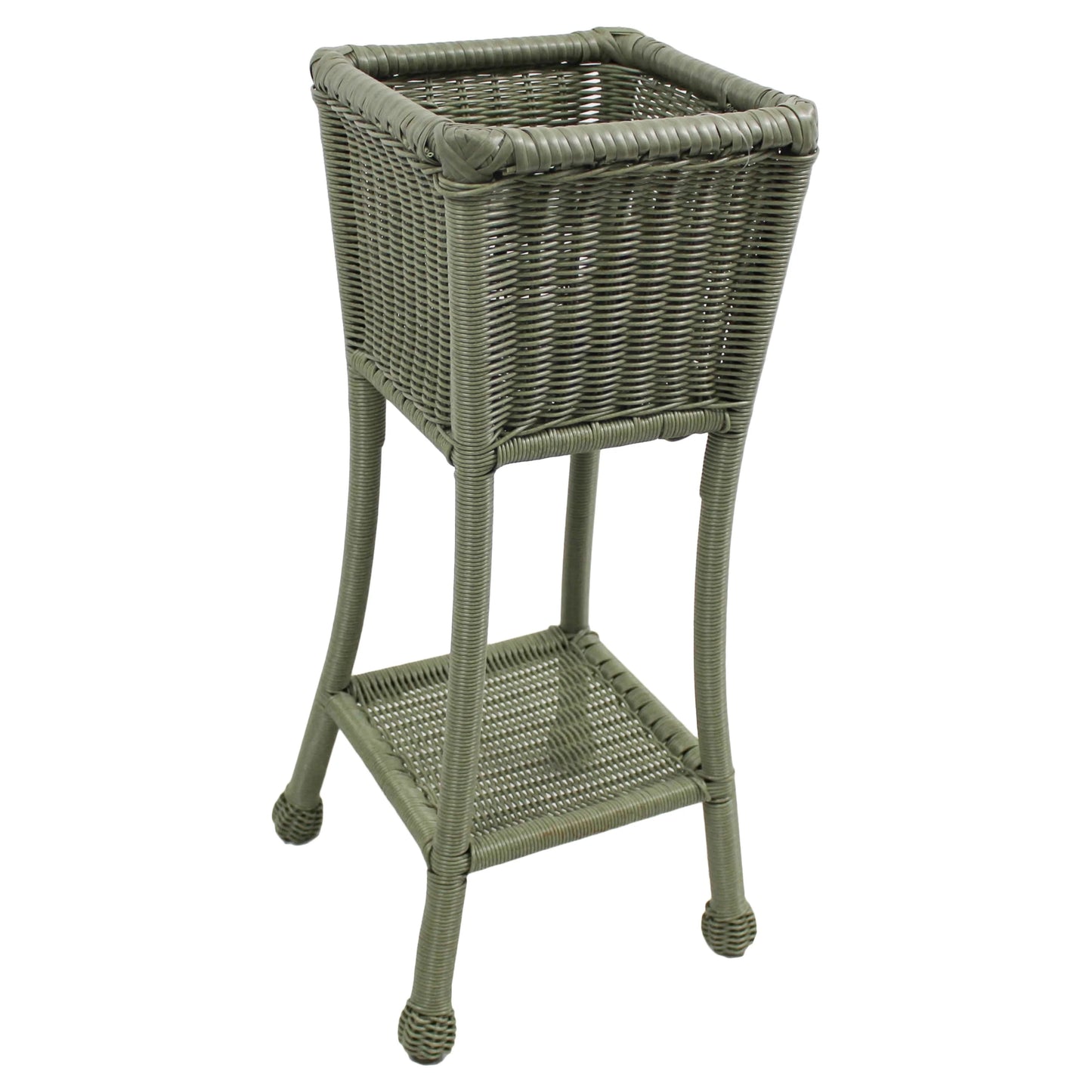 Maui Resin Wicker/ Steel Square Planter